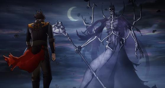Trevor vs Death in Castlevania