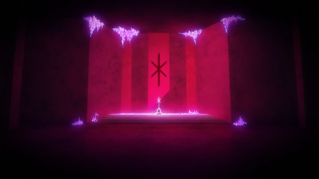 Bleach TYBW Part 4 Episode 1 wide-angle shot of Yhwach